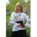 Embroidered blouse "Olvia: pansies"
